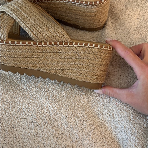 Soda Tan Braided Sandals - Picture 2 of 2